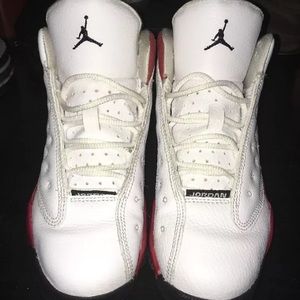 Nike Retro Air Jordans size 1 Youth Red & White